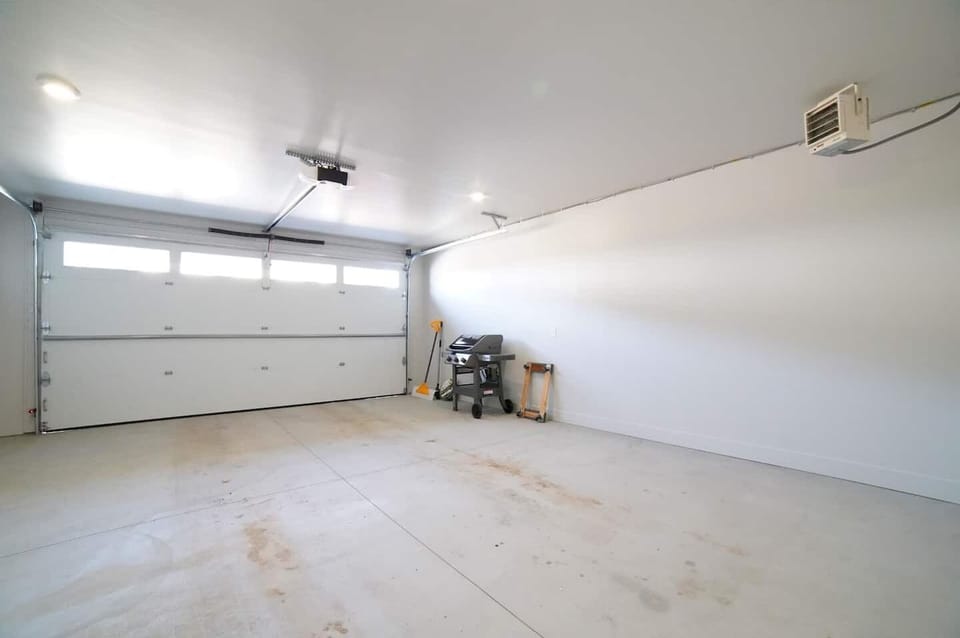 The 2-car garage is perfect for keeping your vehicles and gear protected from the elements.