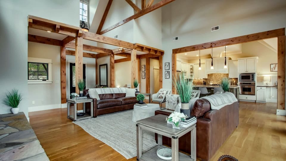 Open concept with kitchen + porch access!