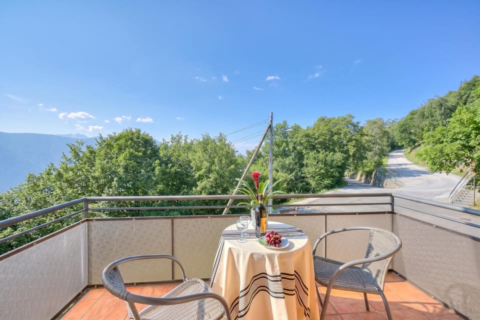 Standard Apartment, 2 Bedrooms, Balcony, Mountainside (Ca' Gina Panoramica - Monte Brè) | Balcony