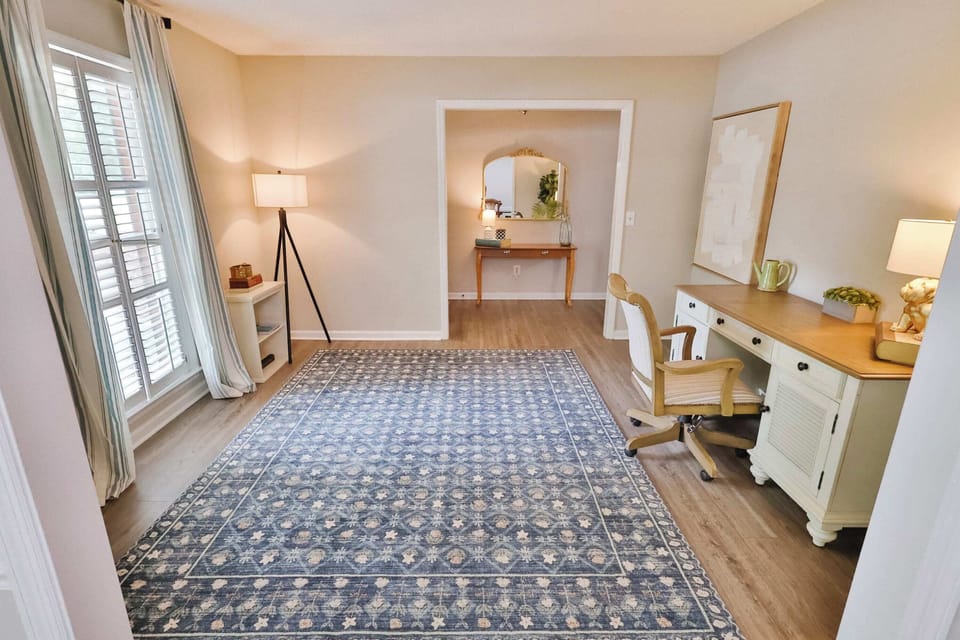 Our foyer leads right into a gorgeous office space!