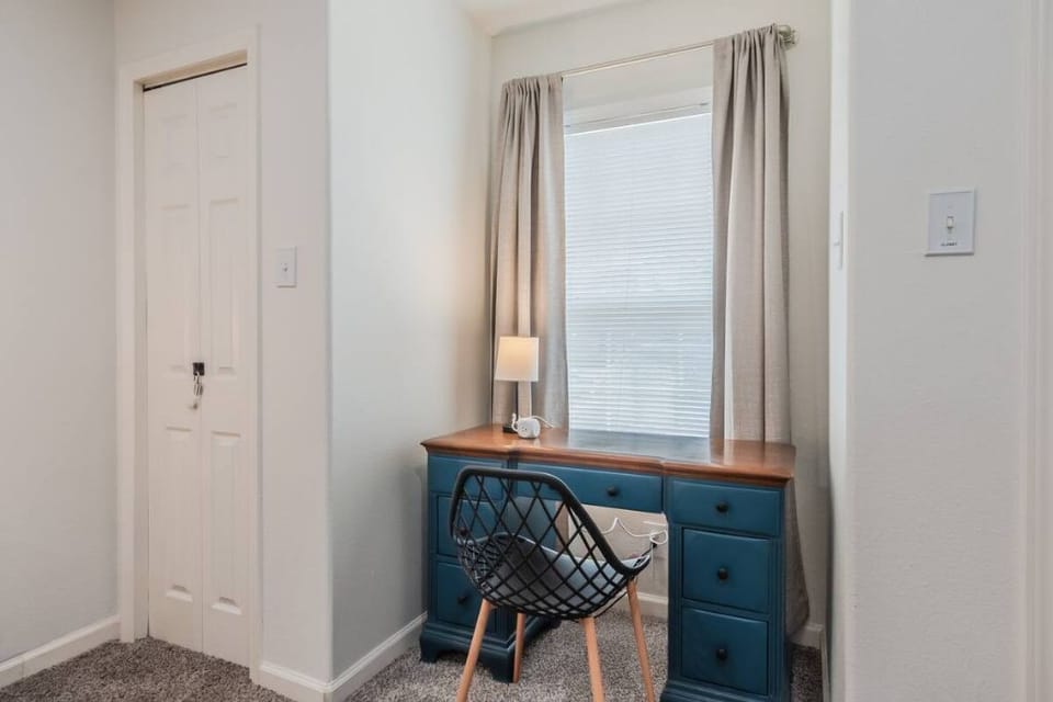 Dedicated workspace in the master with plenty of natural light