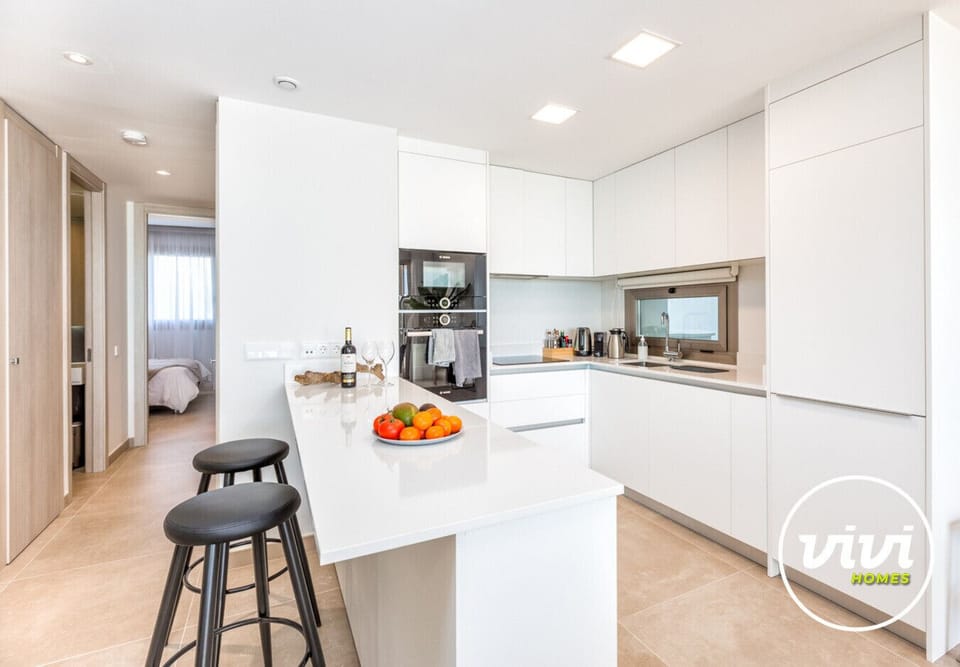 Mijas Costa holiday apartment Blue View kitchen