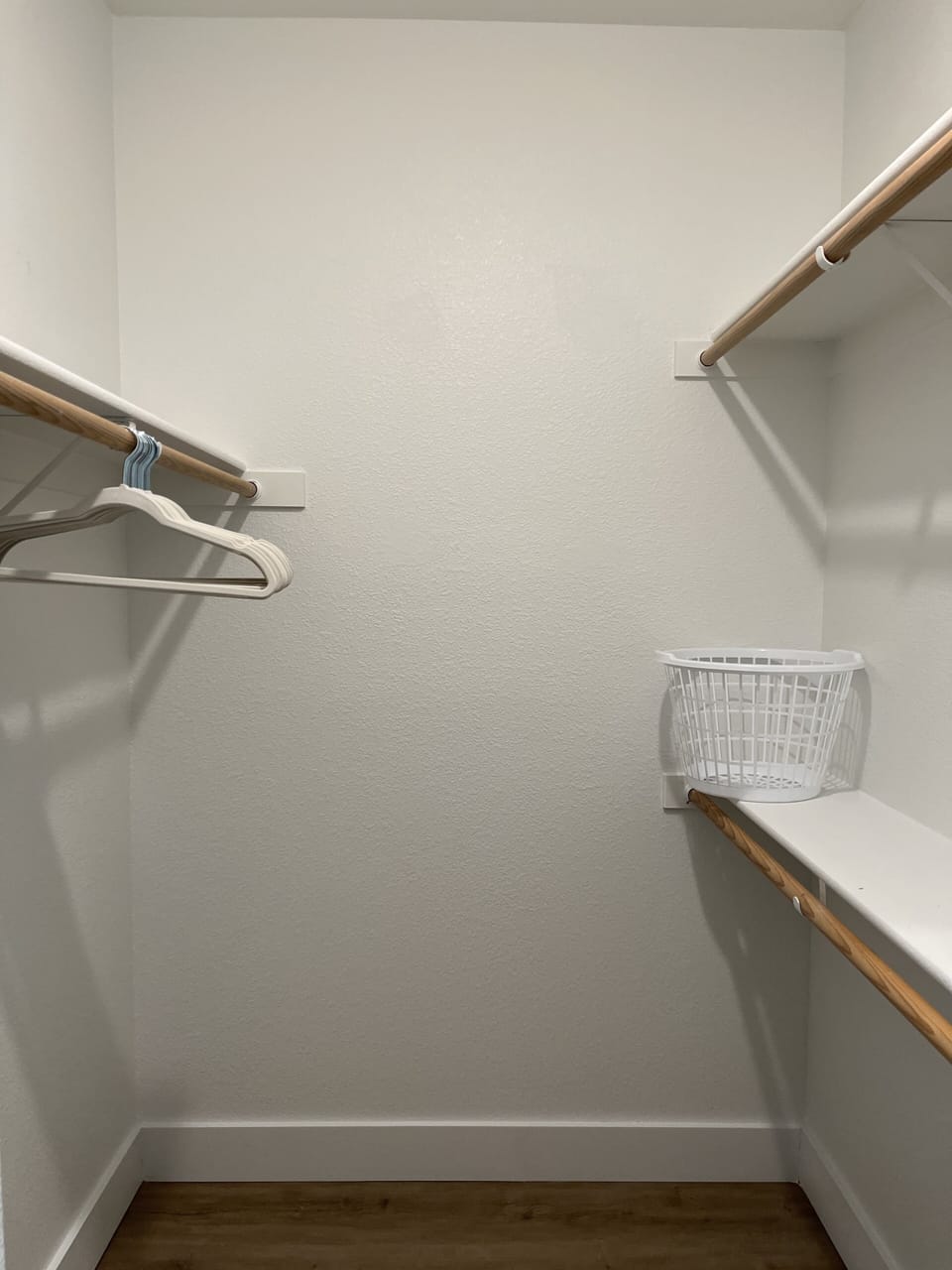Walk in closet in both bedrooms