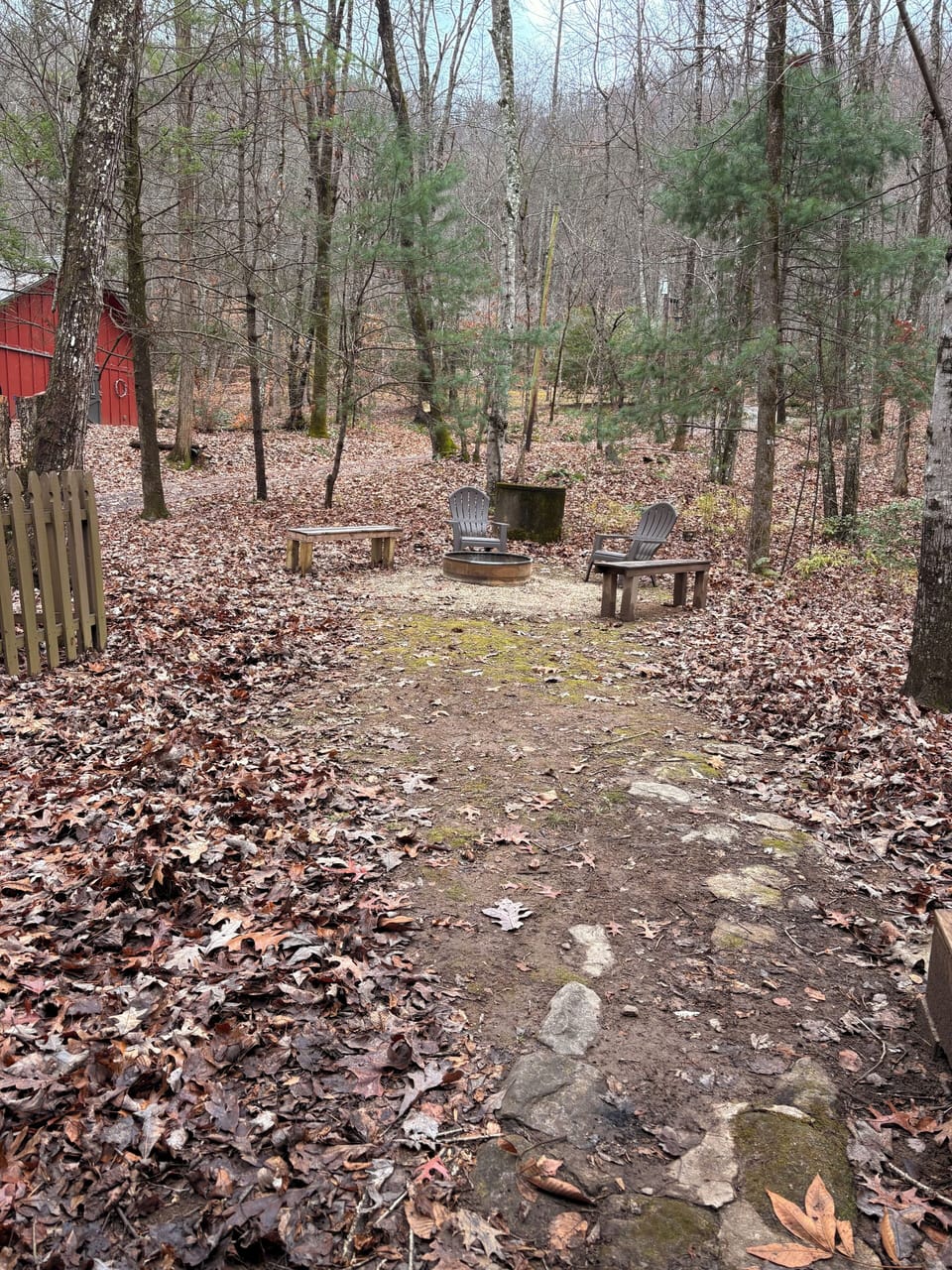 Path to the fire pit