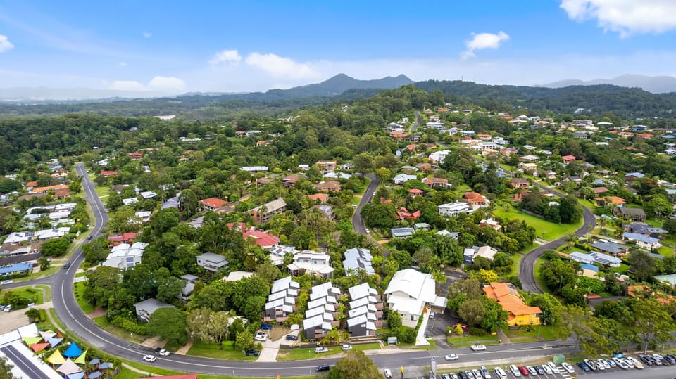 Aerial view of property location 