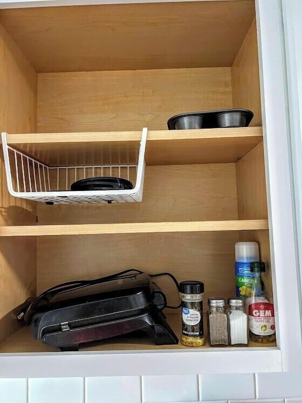 Enjoy the convenience of finding all the essential cooking tools and ingredients at your fingertips in our well-stocked kitchen.