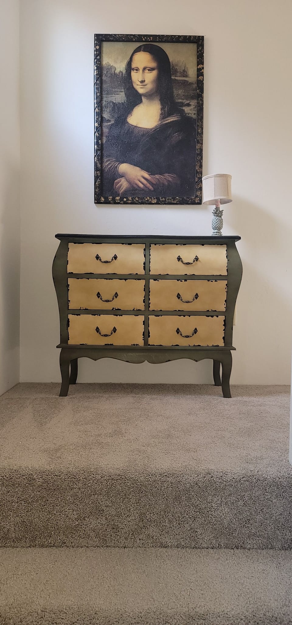 Loft - Artwork I picked up in Mexico. I admired the salesman's hustle. Mona Lisa