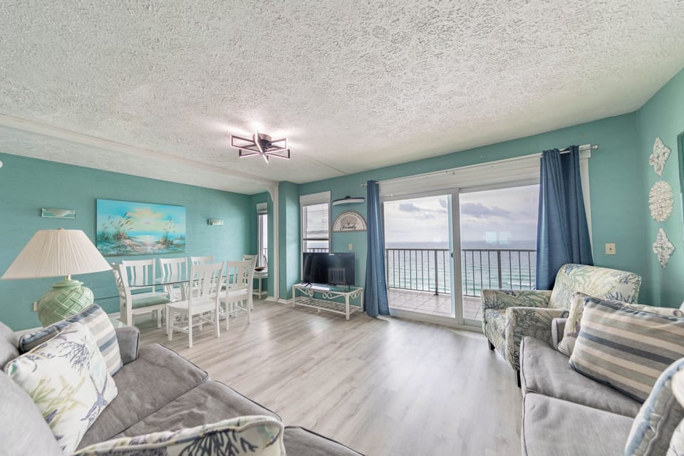 Gulf front living room