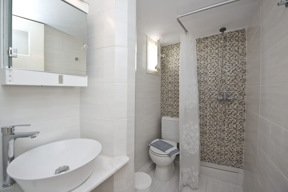 Basic Double Room | Bathroom | Shower, hair dryer, towels, soap