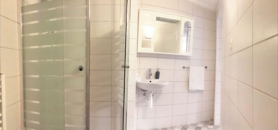Triple Room, Private Bathroom | Bathroom | Shower, hair dryer, towels