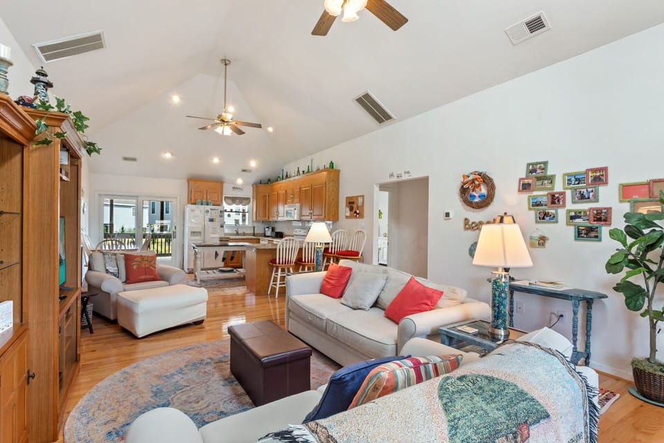 Gather together for a cozy night of popcorn and movies in the Living Area, which has plenty of space to relax.