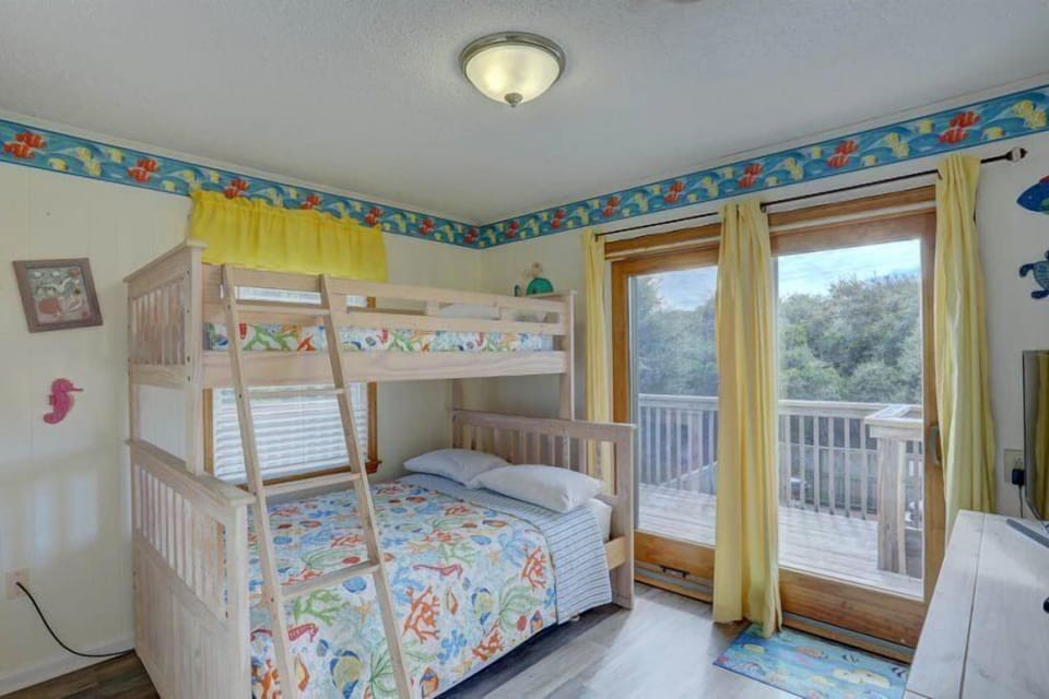 The Pyramid Bedroom is ideal for giving the kids their own space during vacation.