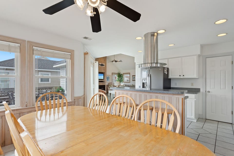 Dining and kitchen