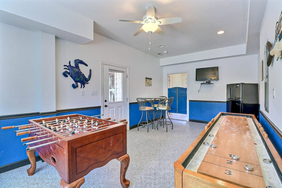 Head into the Game Room where you'll find Foosball and Shuffleboard.