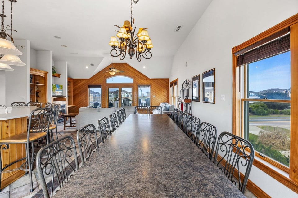 Eat together in the spacious Dining Area with lots of natural light and high ceilings.