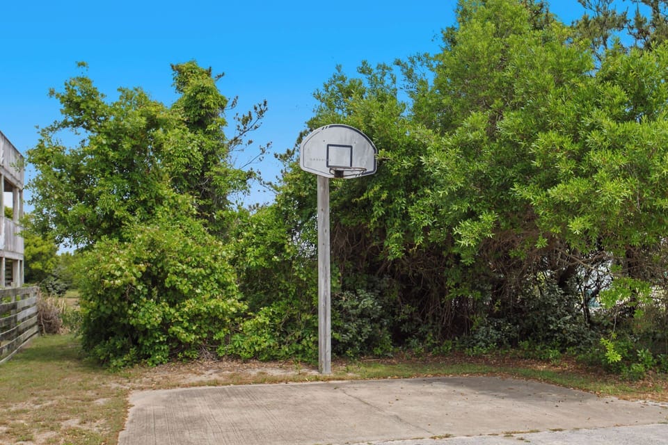 The basketball goal is perfect for letting off some steam and having fun as a family!