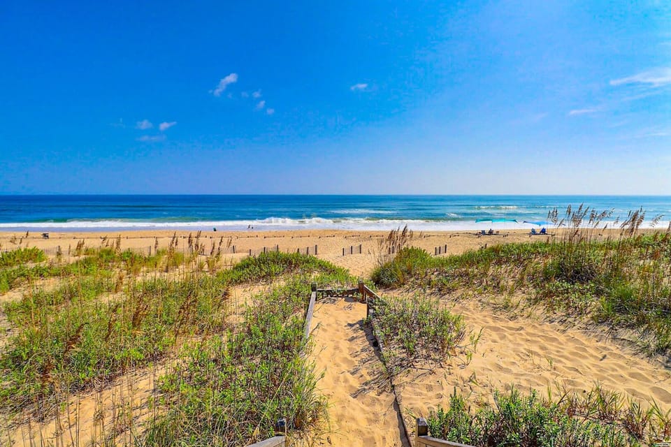 Soak up views of the beach from the comfort of your deck!