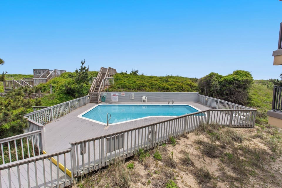 Enjoy a dip in the community pool on a warm day!