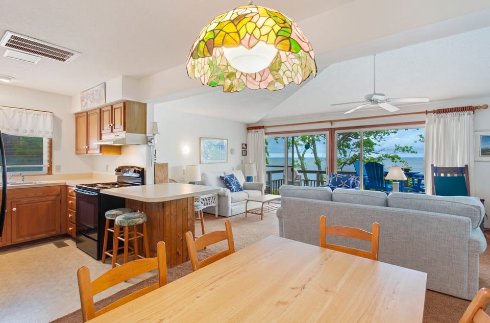 kitchen and dining area