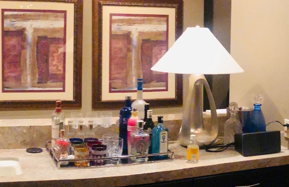 Enjoy libations and your custom bar area.