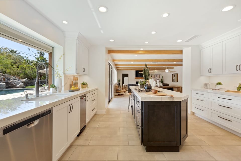 Tons of space to whip up your favorite meal and still be a part of the action