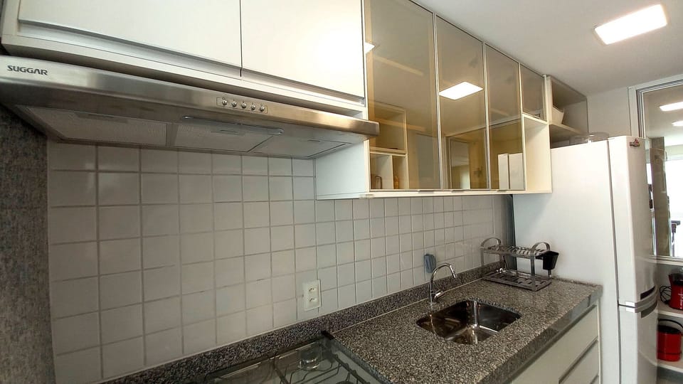 Apartment | Private kitchen | Fridge, microwave, blender, cookware/dishes/utensils