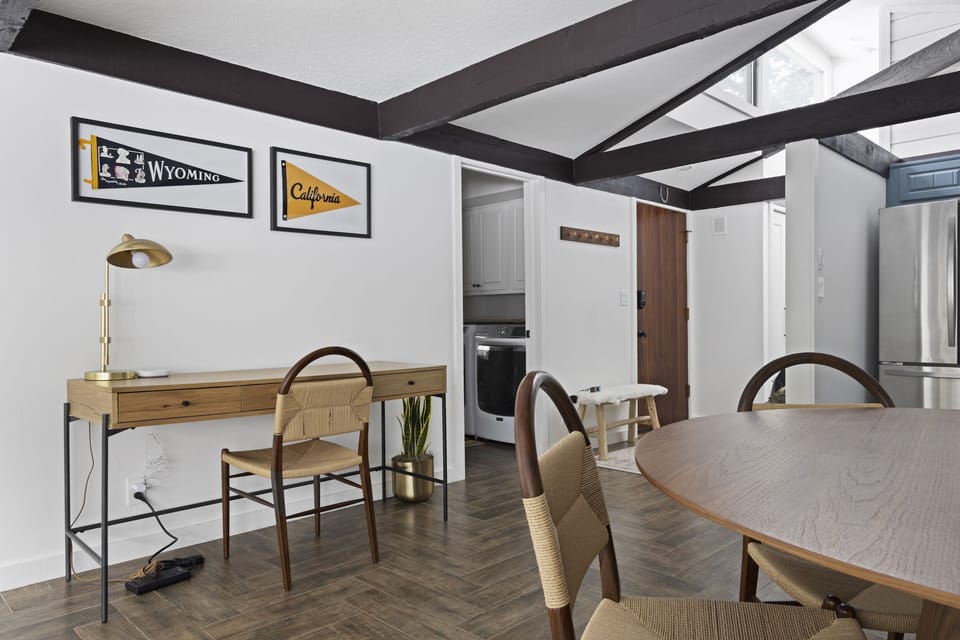 Desk off Dining Area