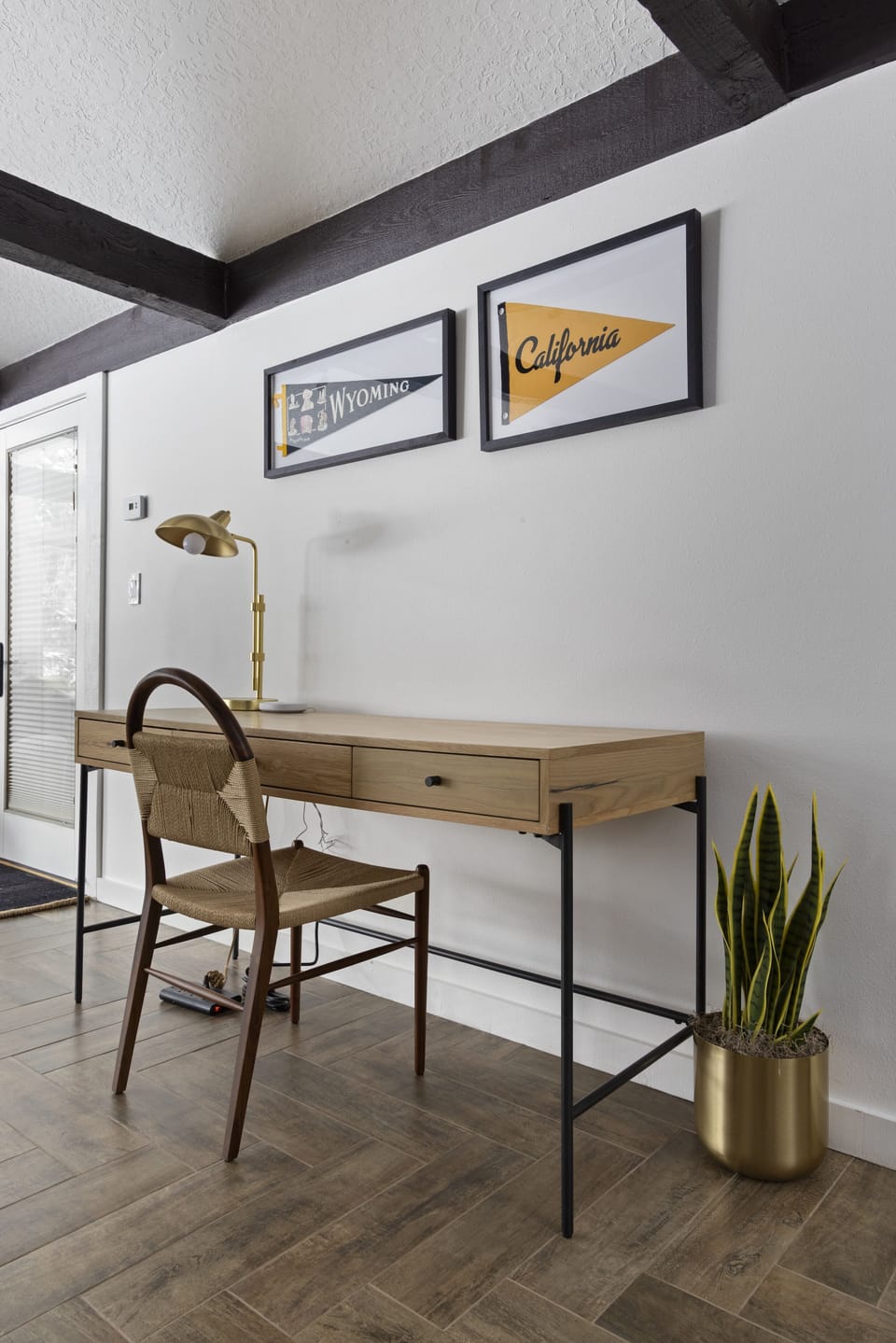 Desk off Dining Area