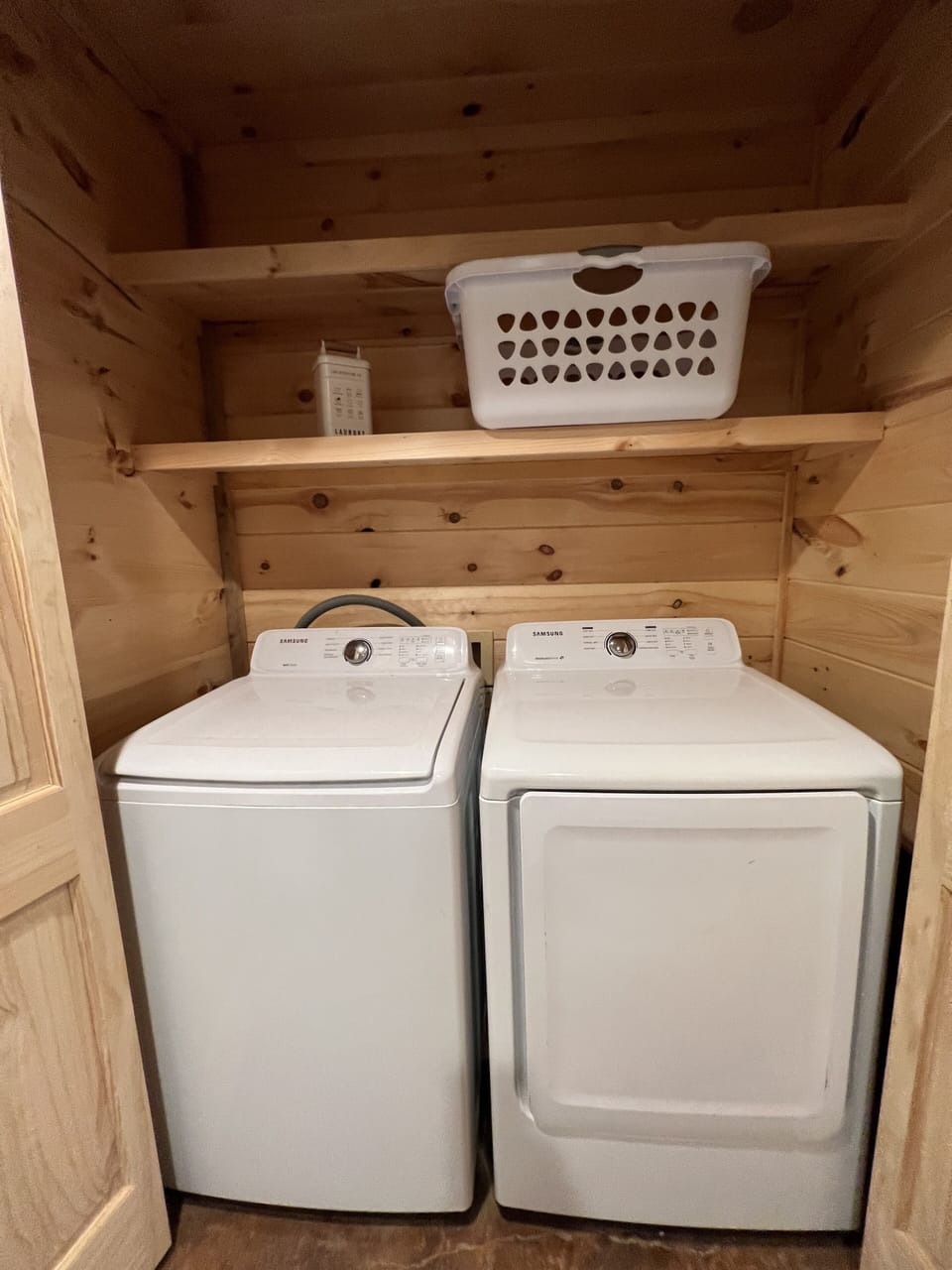 Laundry area so you don't have to bring the lake home with you! 