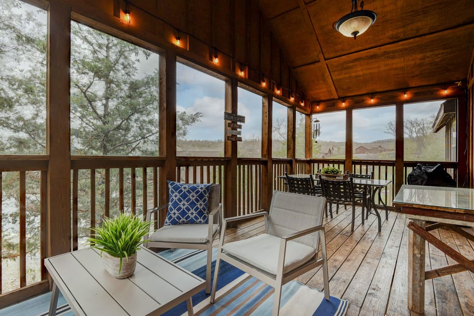 Spend your days lounging on the fully screened porch with an electric grill.