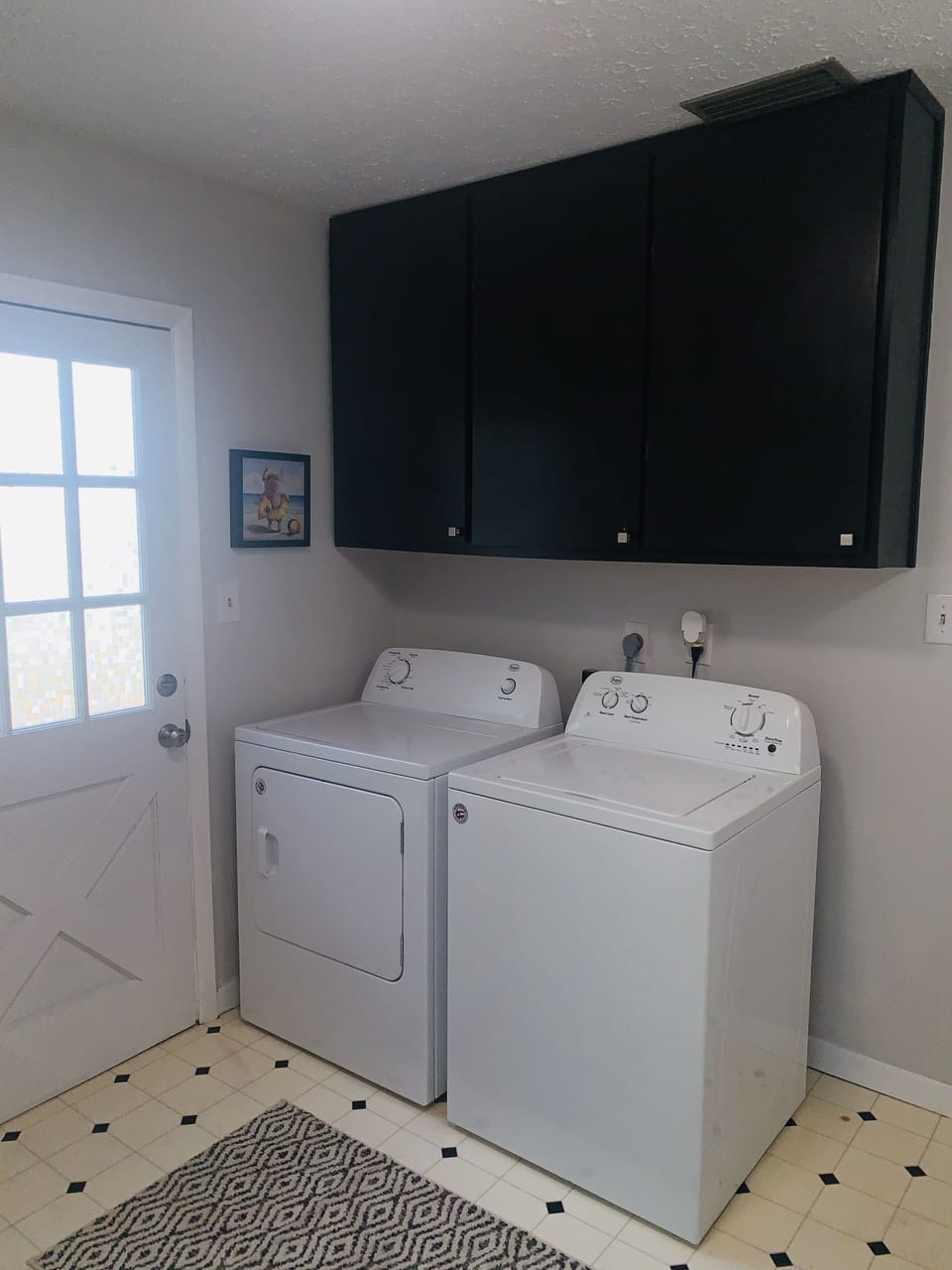 Washer & Dryer in Guest Bedroom