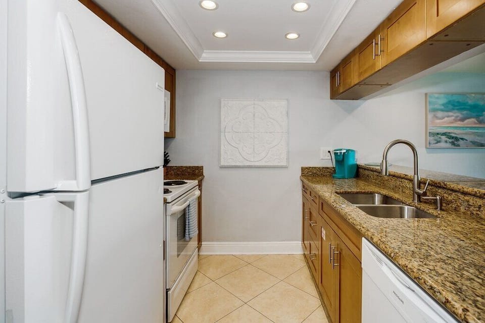 The kitchen is stuffed with every appliance and cooking gadget you could ever need!