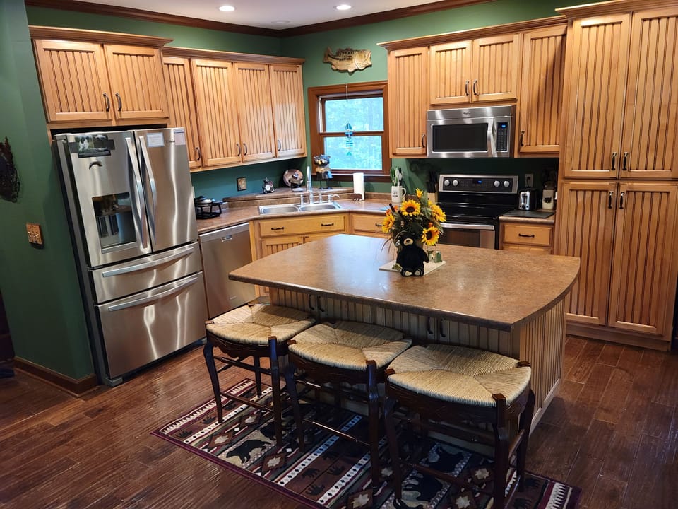 Fully stocked kitchen
