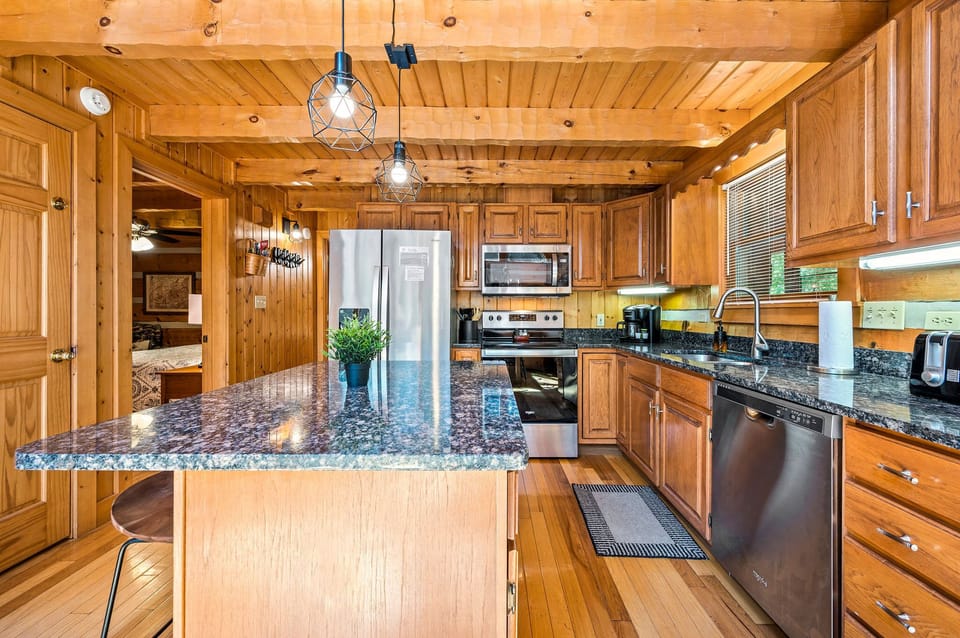 Second Fiddle's fully equipped kitchen