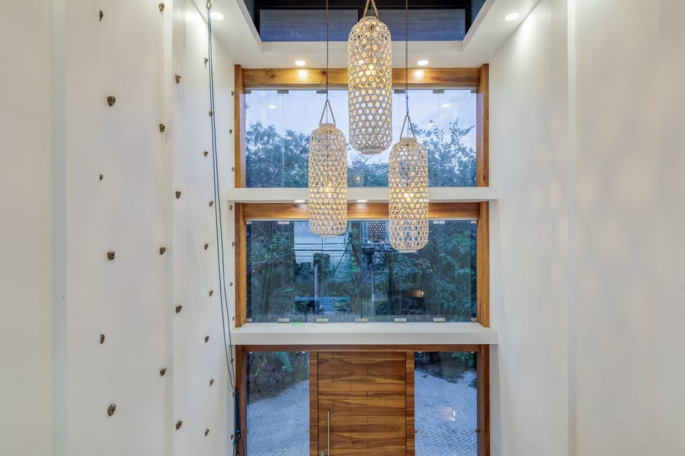 Climbing Wall in Foyer - Main House