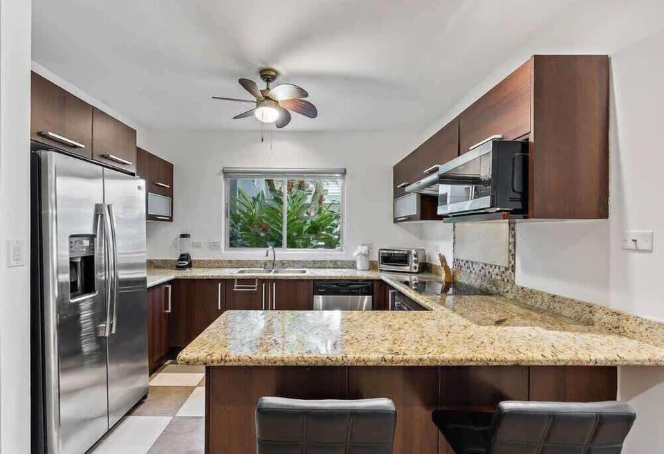 Cook up a feast in this modern kitchen.