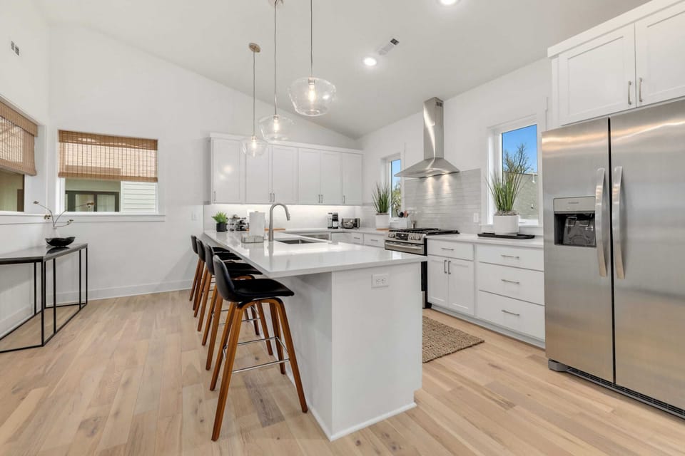 Fully stocked kitchen