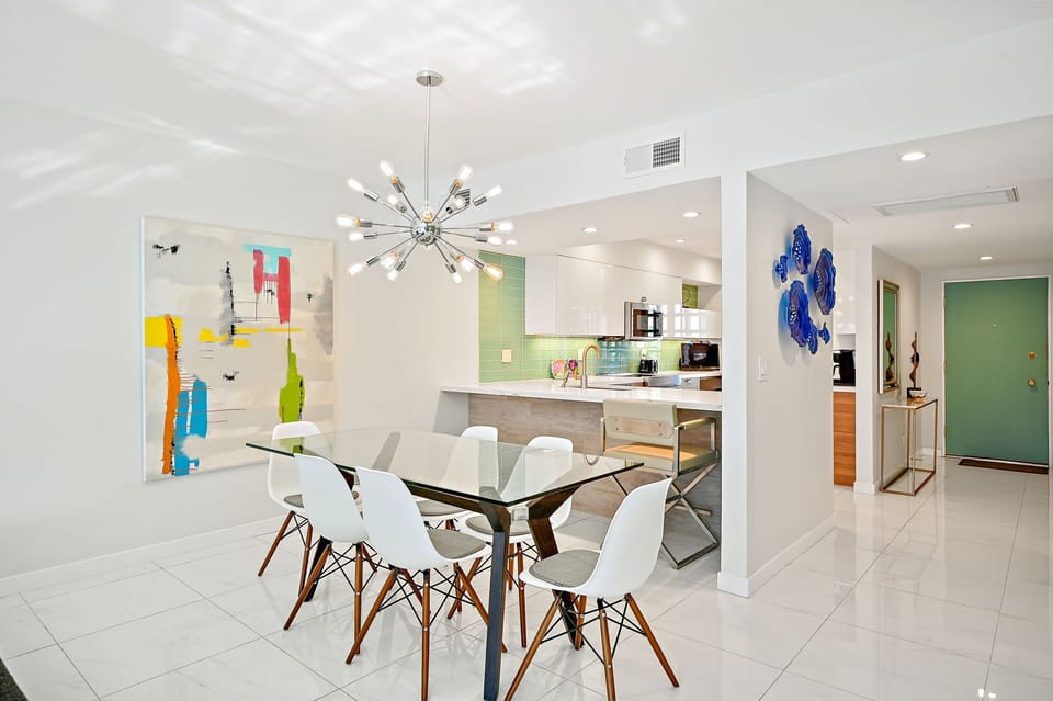 Beautiful art and dining room