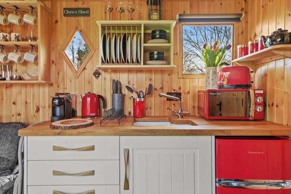 Kitchenette at Blue Puffin Stays Short Lets & Serviced Accommodation