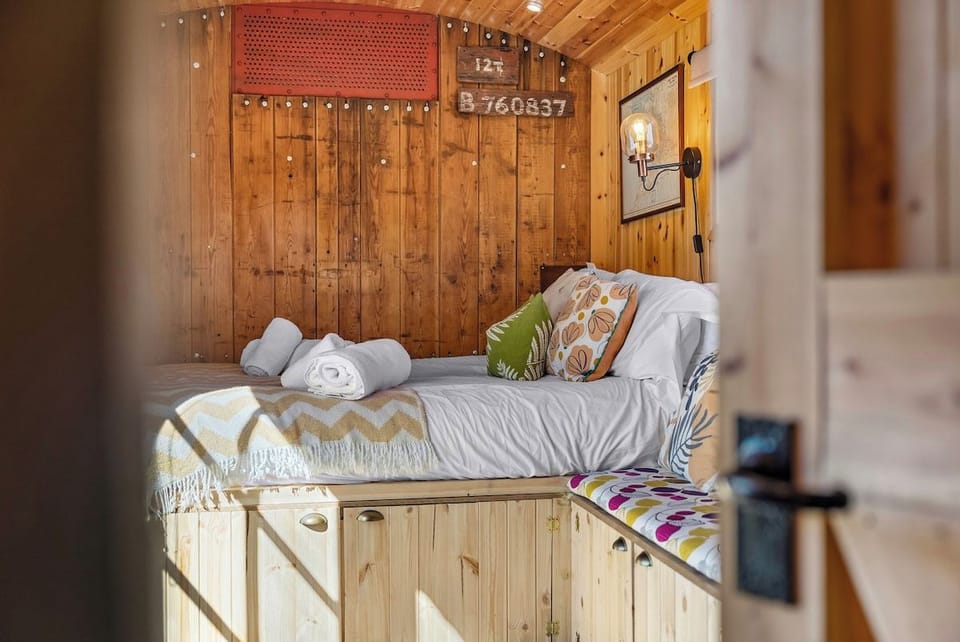 Double bed with original carriage details