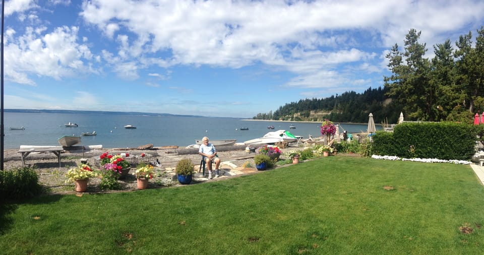 Jim Merklinghaus enjoying the view