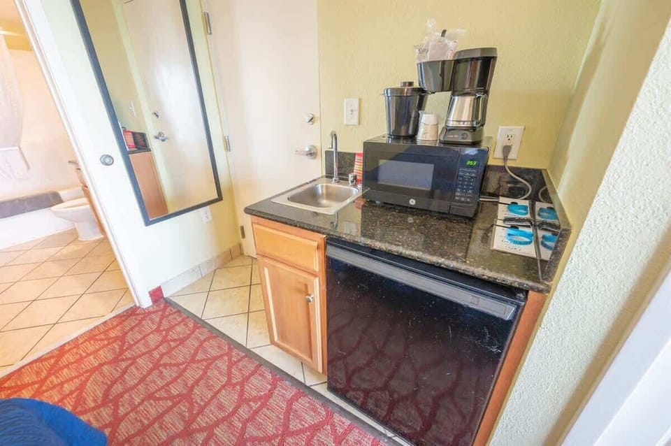 Small Fridge and Microwave