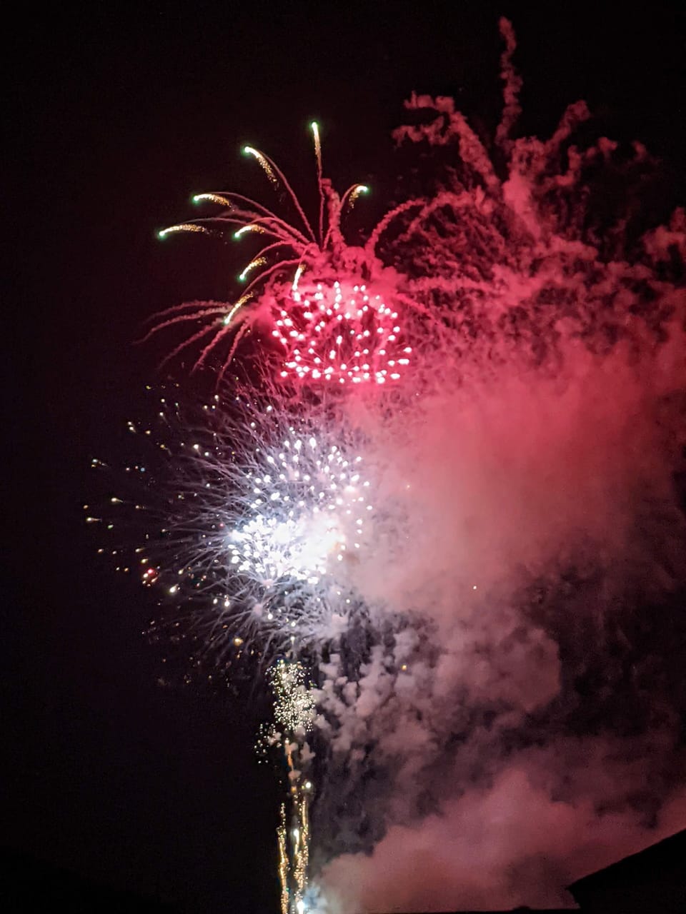 Fireworks from the balcony 