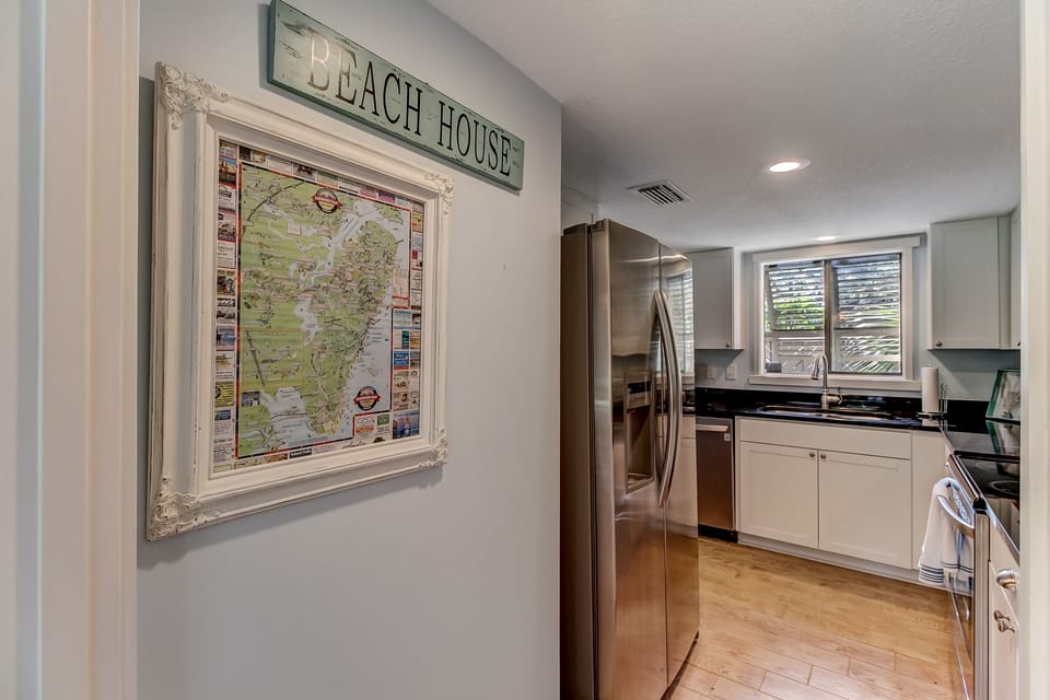 Roomy galley style kitchen