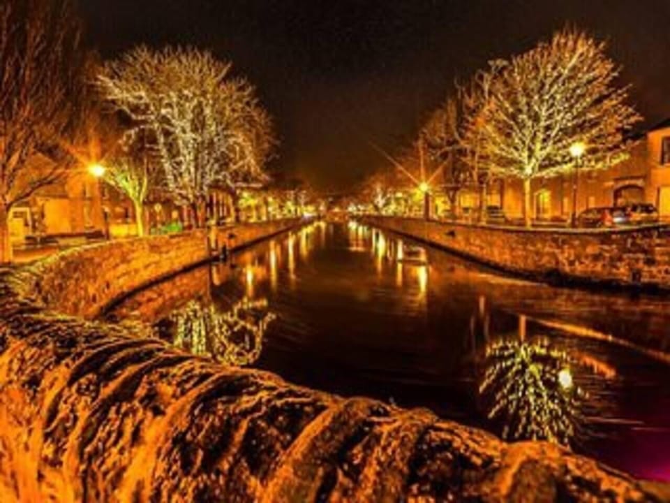 Night time view of Westport