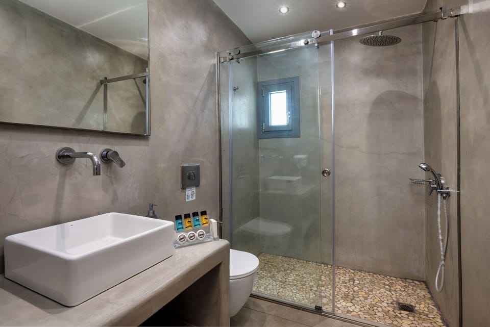 Basic Double Room | Bathroom | Shower, rainfall showerhead, hair dryer, slippers