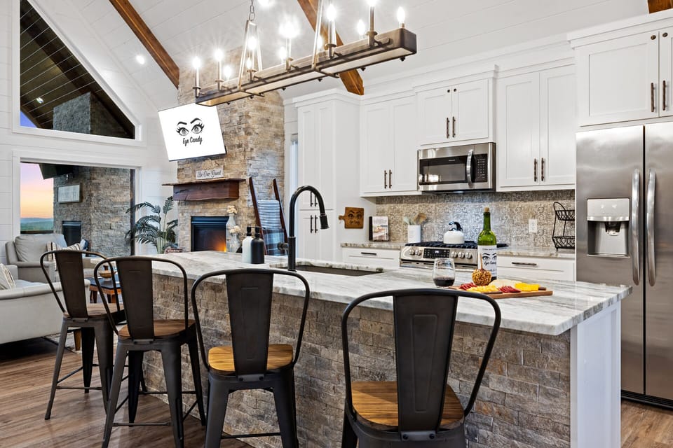 Large island with seating