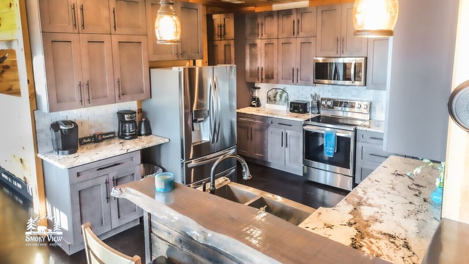 Fully stocked kitchen