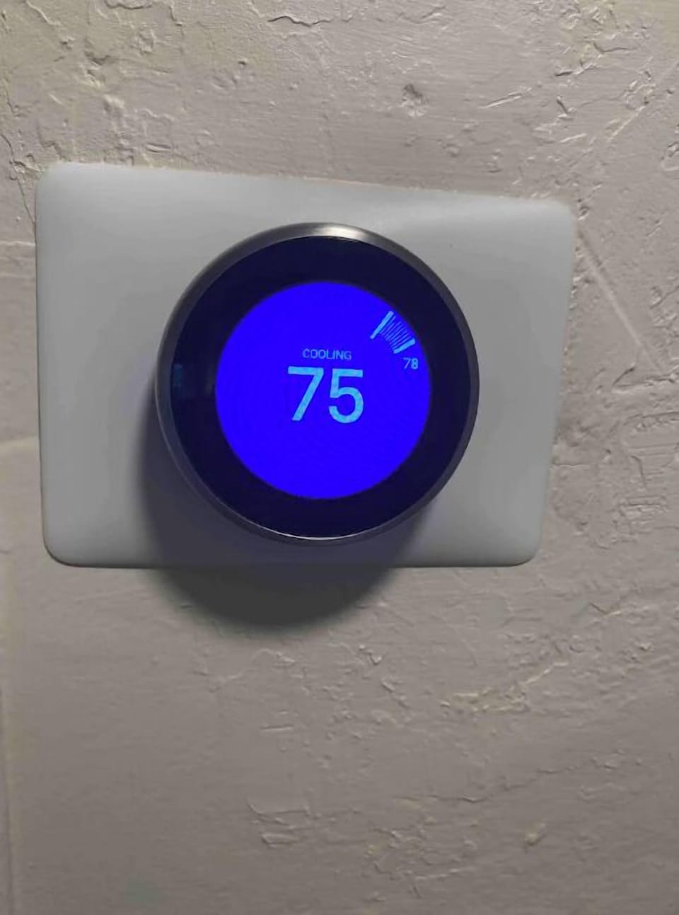 Smart thermostat to adjust heating and cooling.
