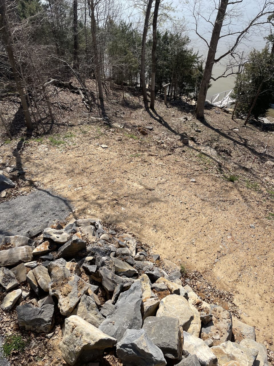 Natural path to lake